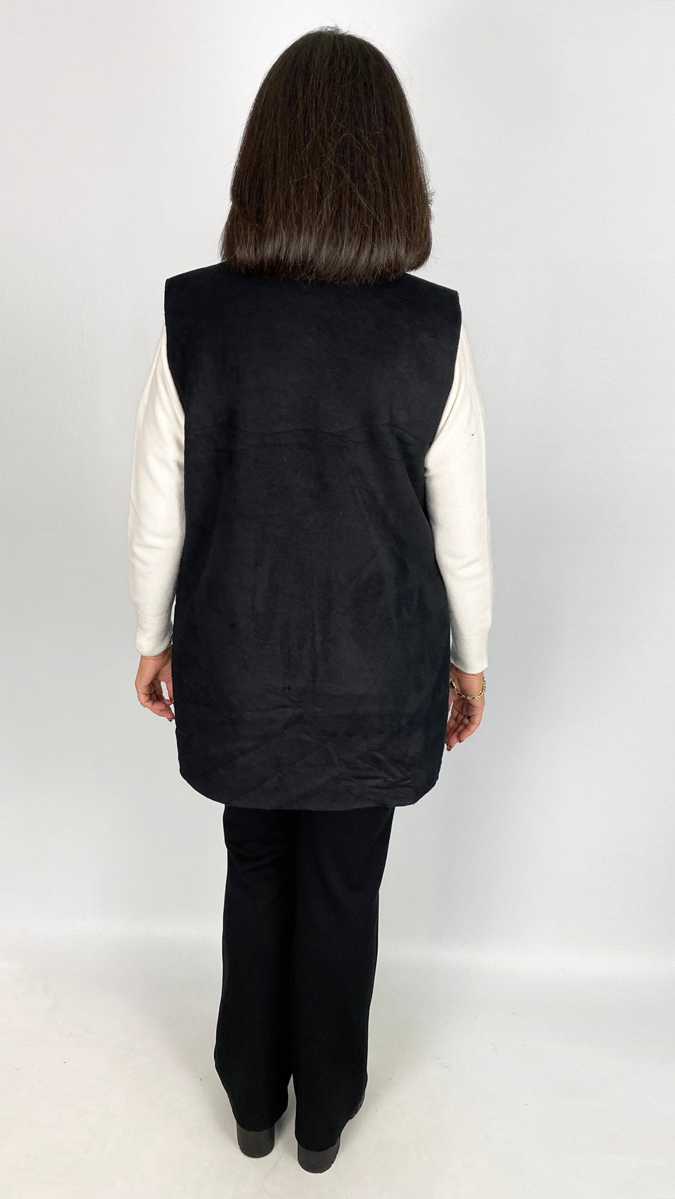 Faux shearling patch pocket gilet | 3 Colours