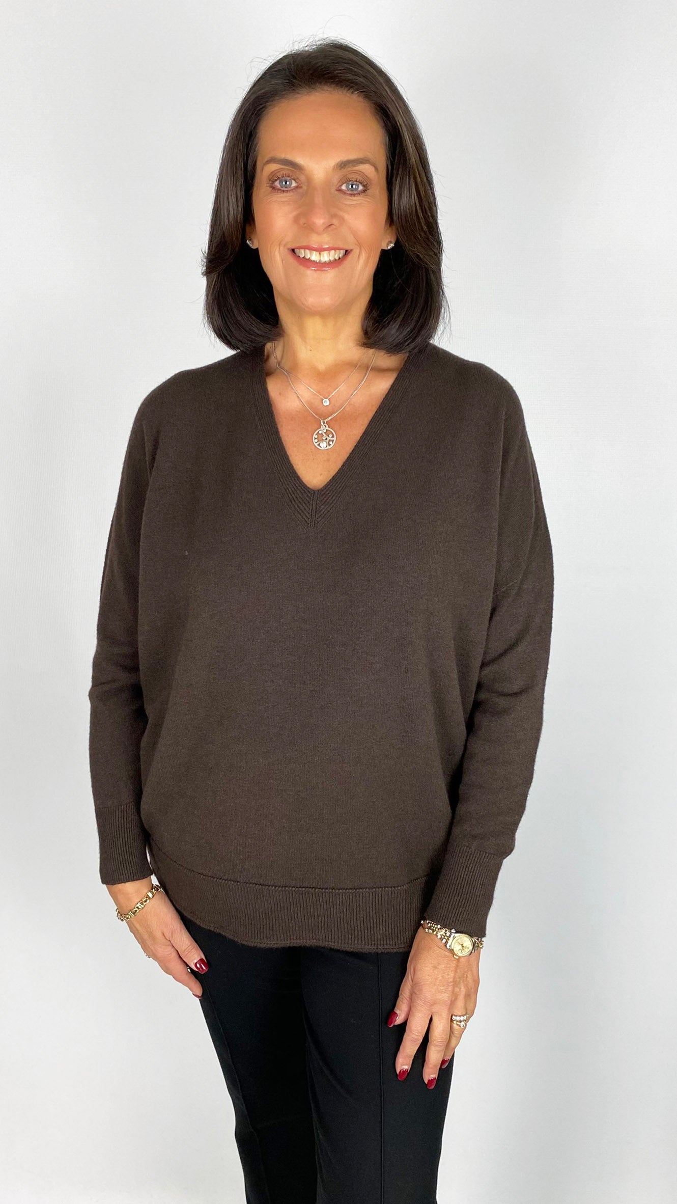 My ribbed edged v-neck jumper | 7 Colours | back for AW25