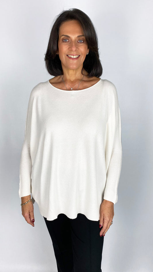My ribbed sleeve feature-seam jumper | 4 Colours | new! AW25