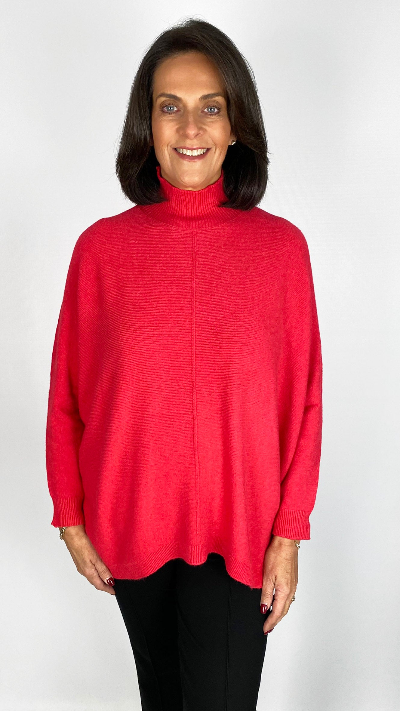My ribbed centre-seam turtle neck jumper | 6 Colours | back for AW25