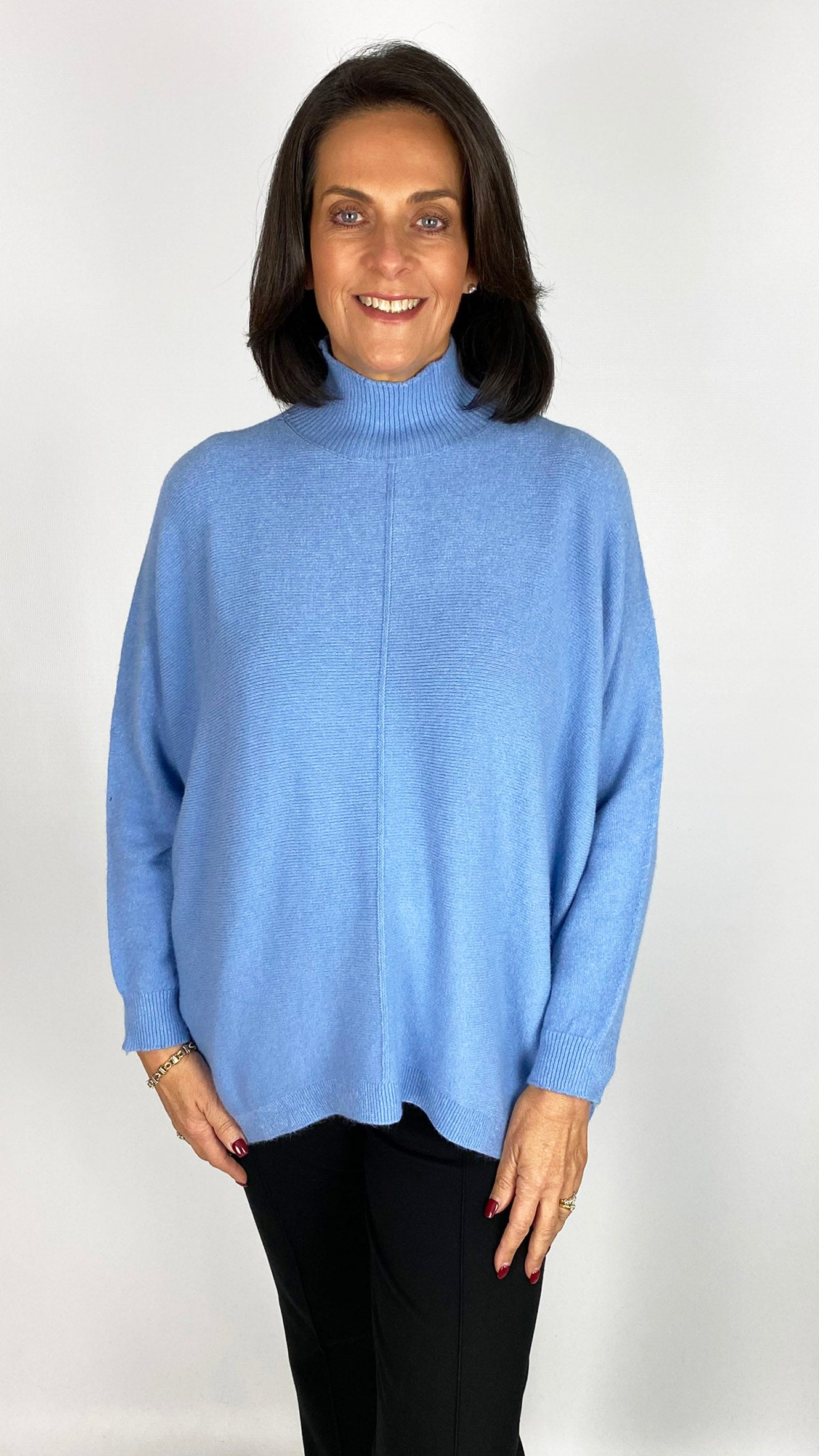 My ribbed centre-seam turtle neck jumper | 6 Colours | back for AW25