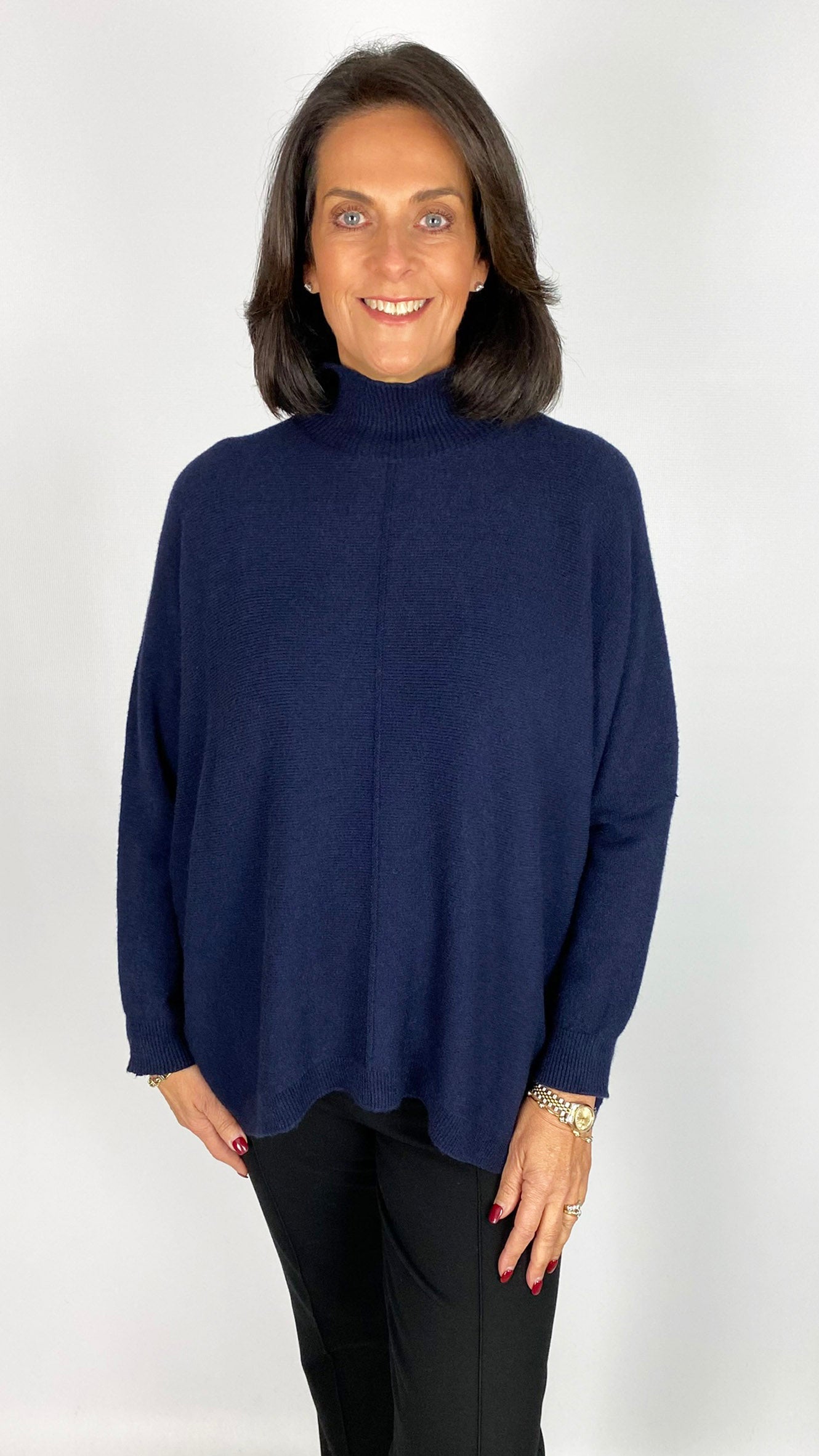 My ribbed centre-seam turtle neck jumper | 6 Colours | back for AW25