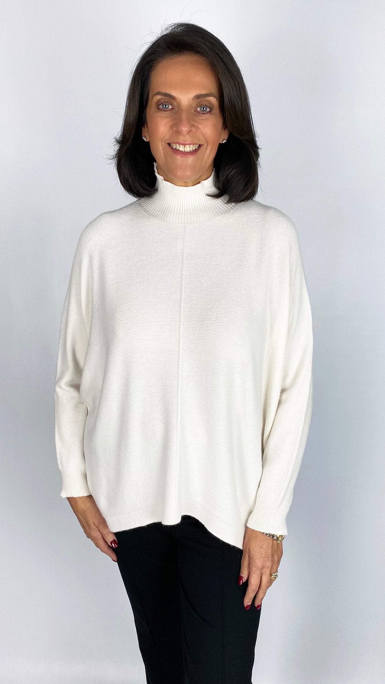 My ribbed centre-seam turtle neck jumper | 6 Colours | back for AW25