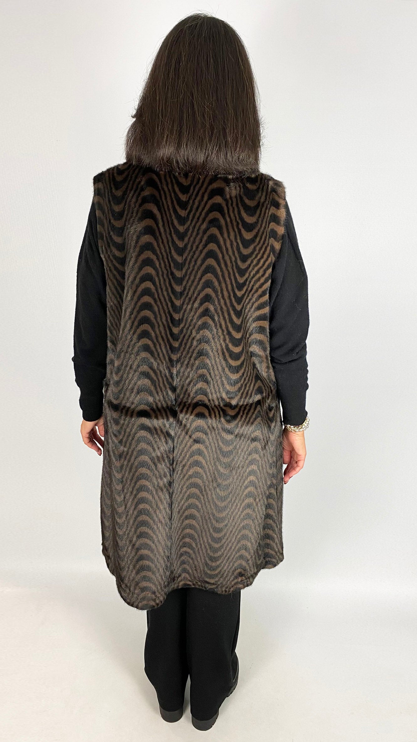Longline faux fur gilet | 2 Colours | by Malissa J