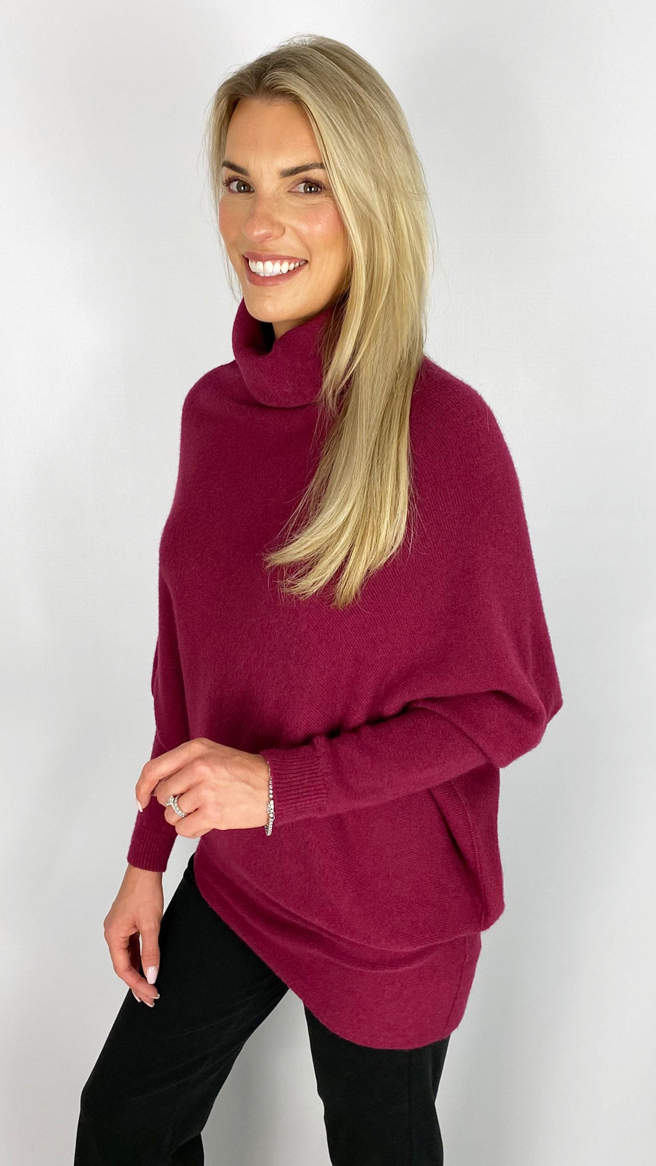 My cowl neck asymmetric jumper | 3 Colours