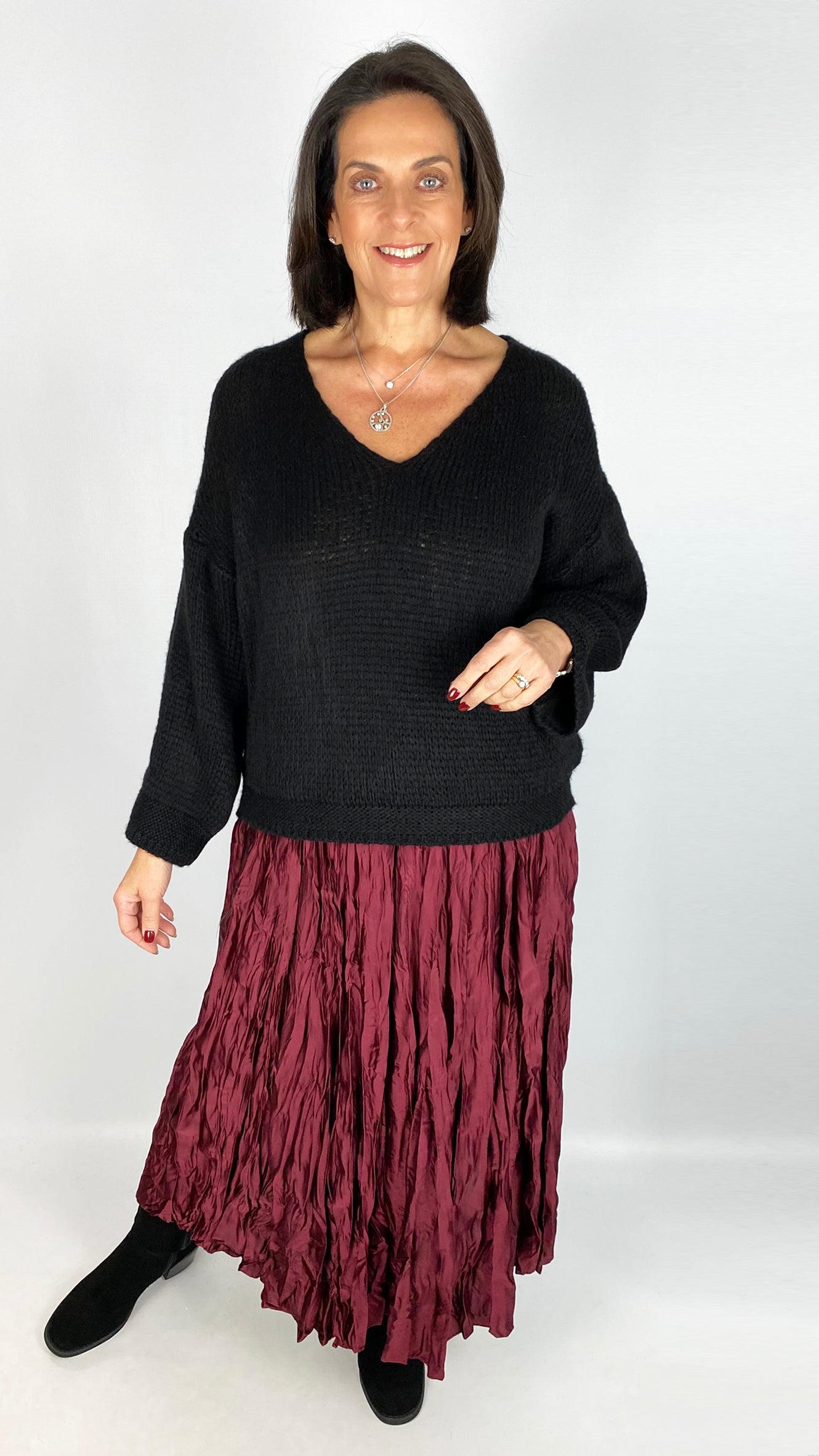 Satin crinkle skirt | 5 Colours