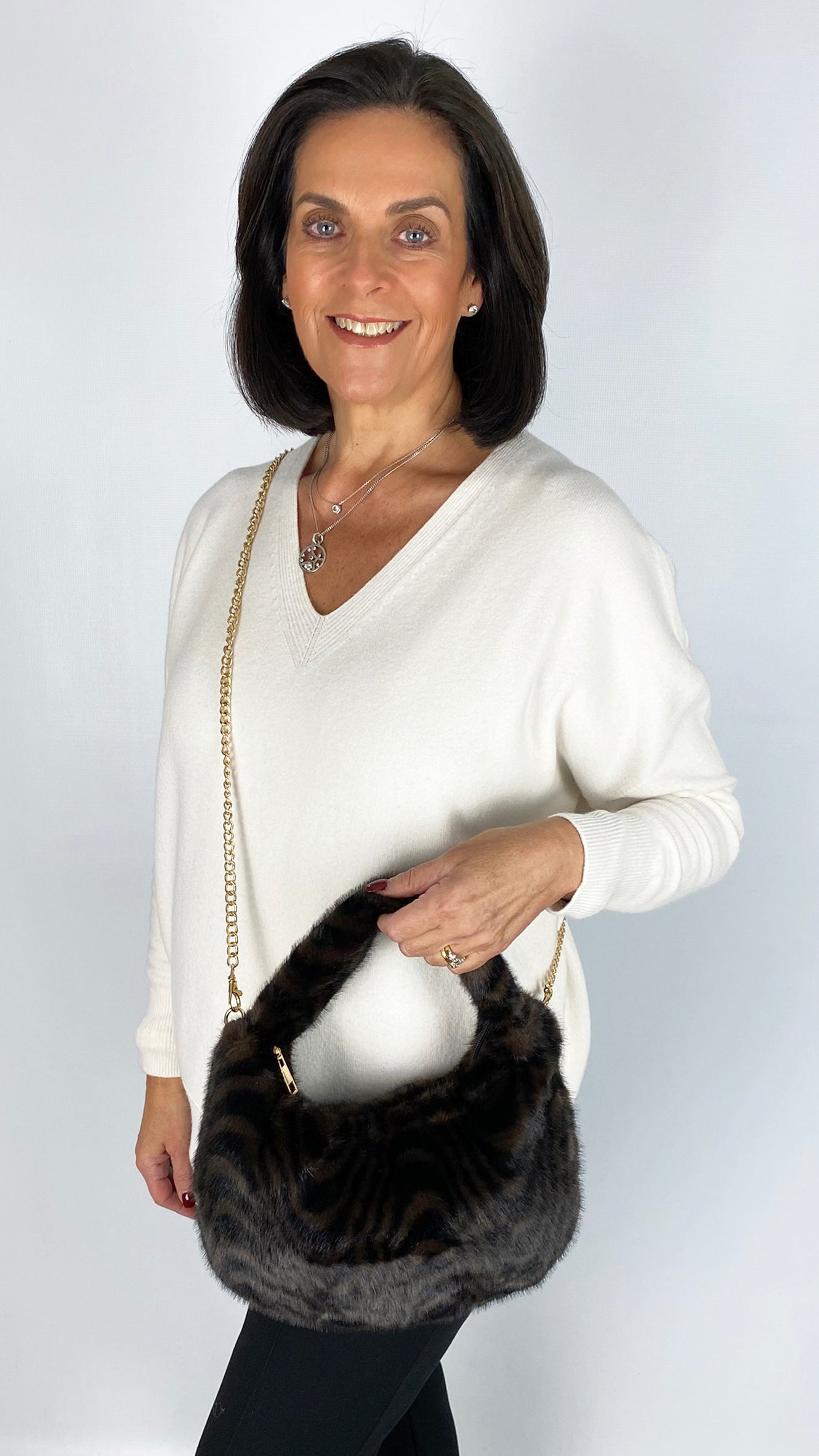 Faux fur handbag | 3 Colours | by Malissa J