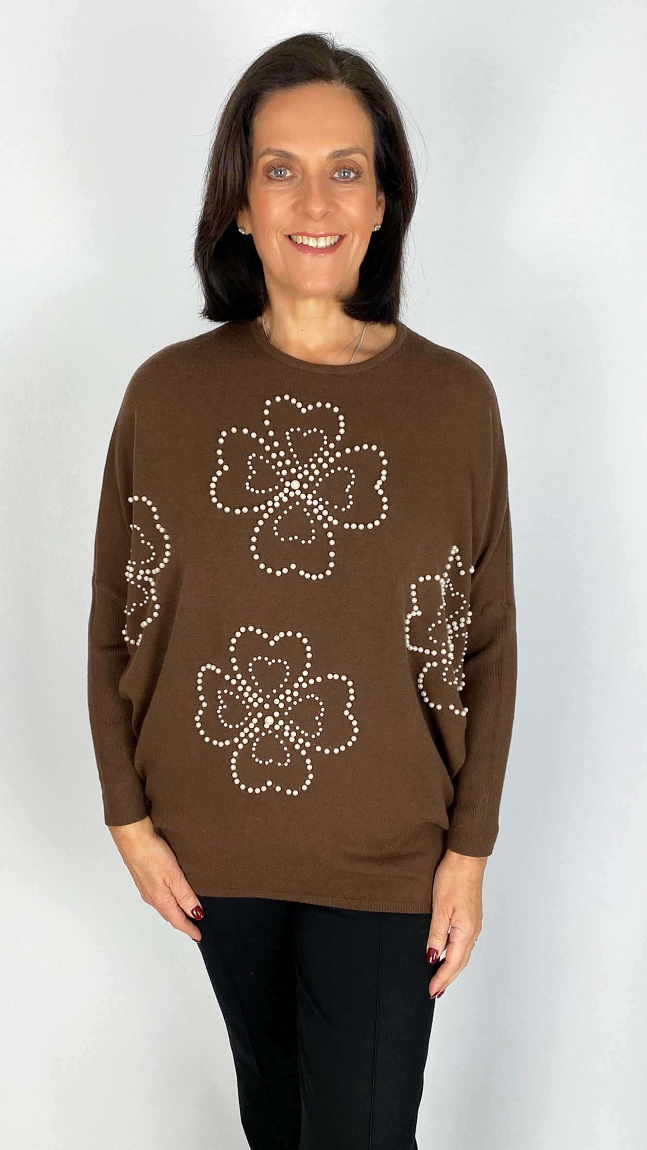 Pearl embellished jumper | 3 Colours