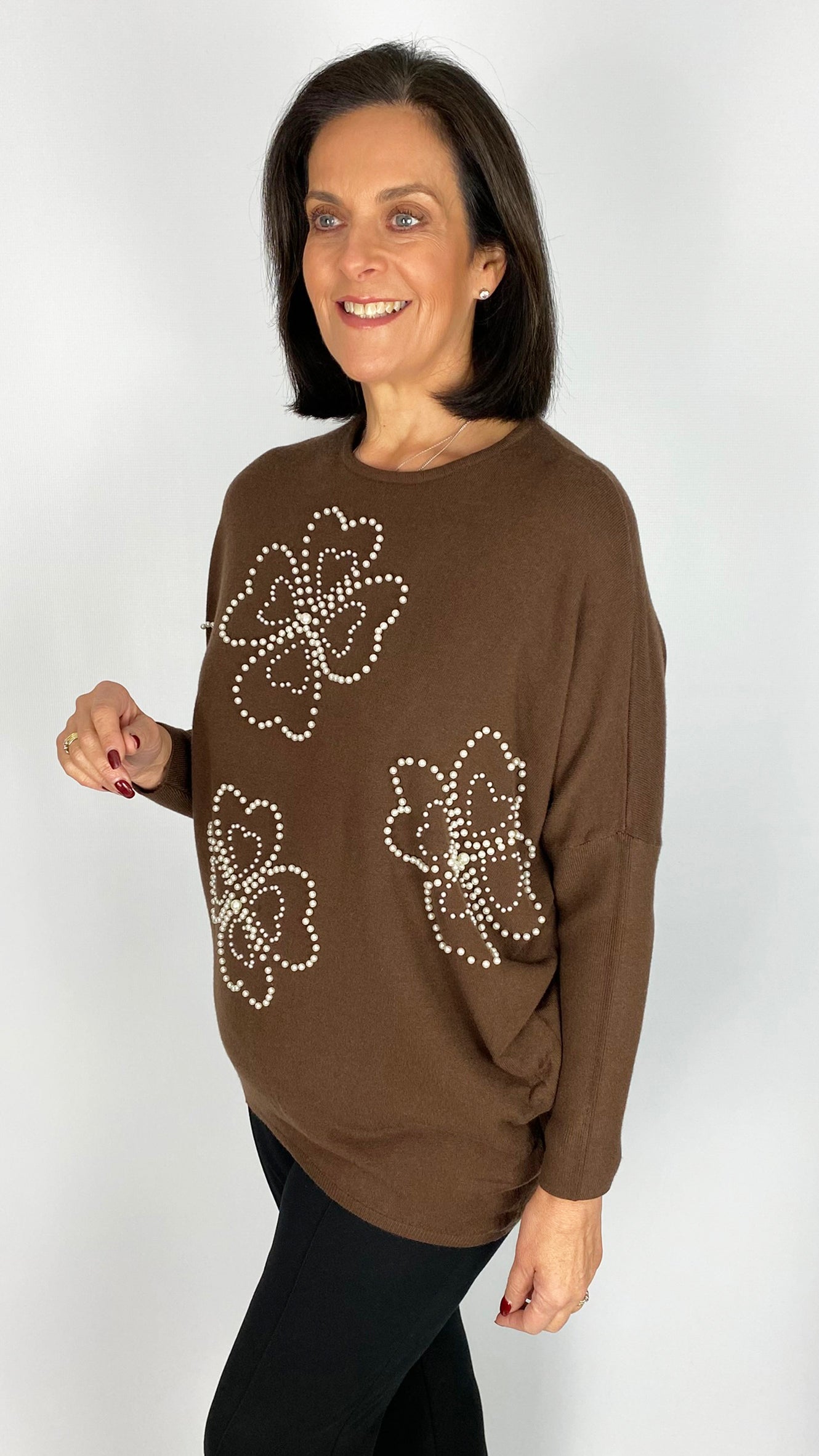 Pearl embellished jumper | 3 Colours