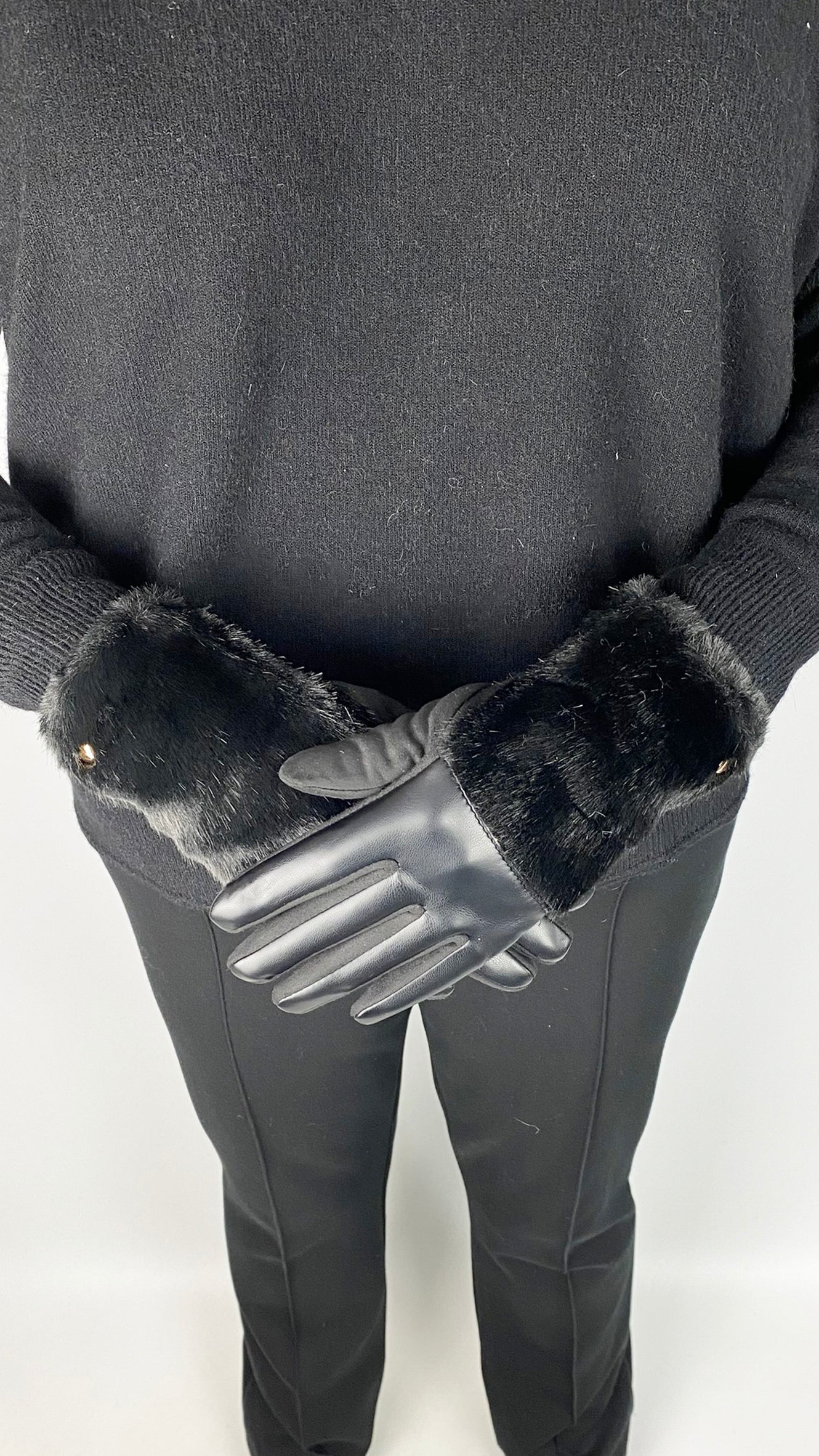 Faux leather & faux fur gloves | 3 Colours