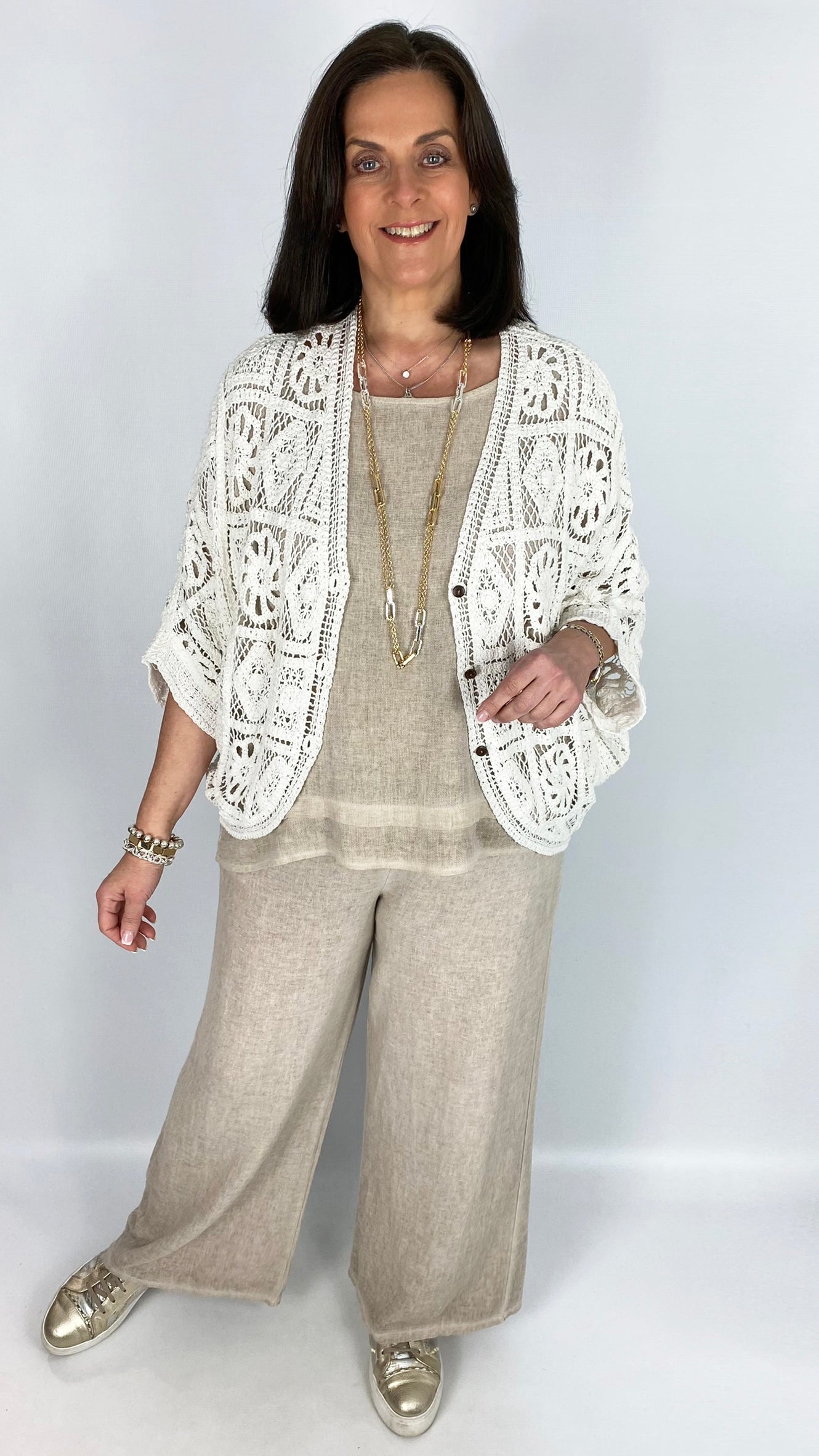 Crochet pattern loose cardigan | 2 Colours | last 1