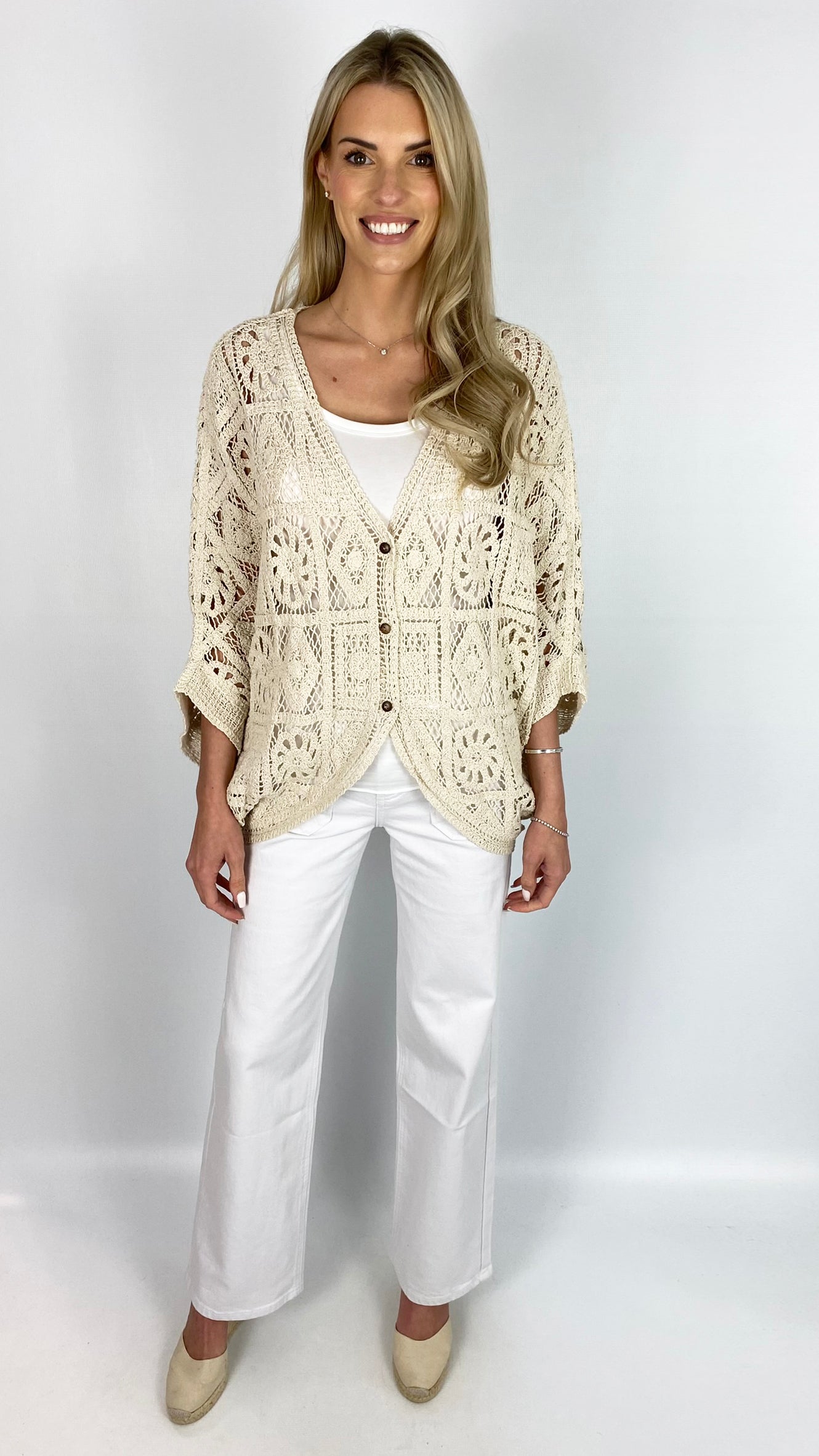 Crochet pattern loose cardigan | 2 Colours | last 1