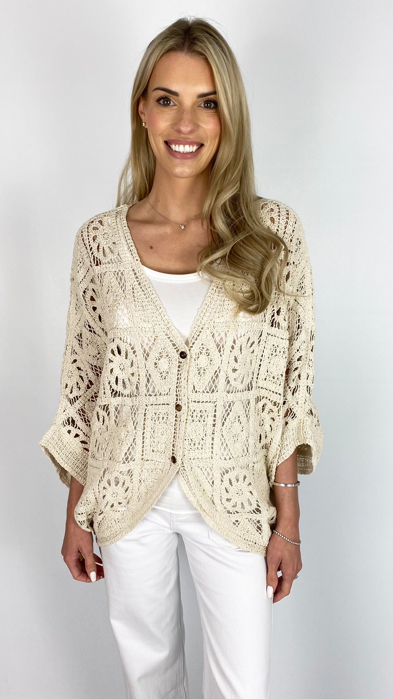 Crochet pattern loose cardigan | 2 Colours | last 1