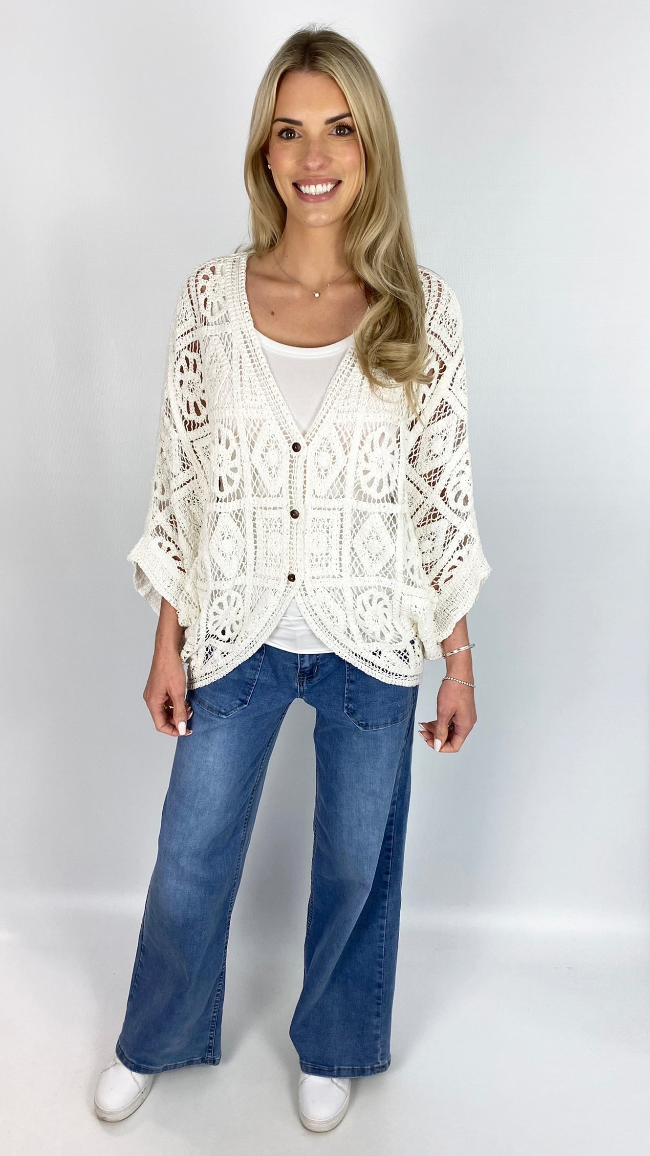 Crochet pattern loose cardigan | 2 Colours | last 1