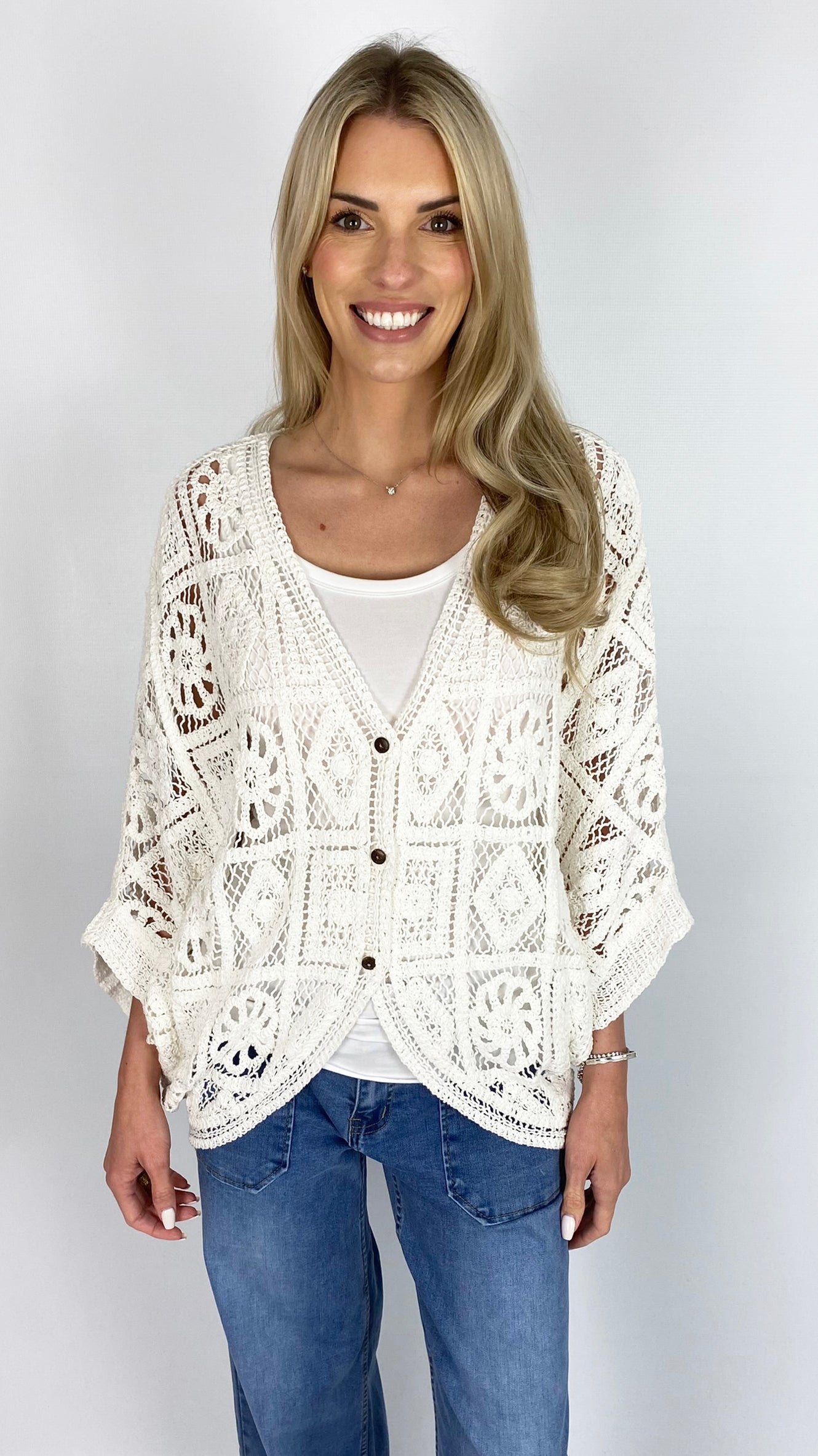 Crochet pattern loose cardigan | 2 Colours | last 1