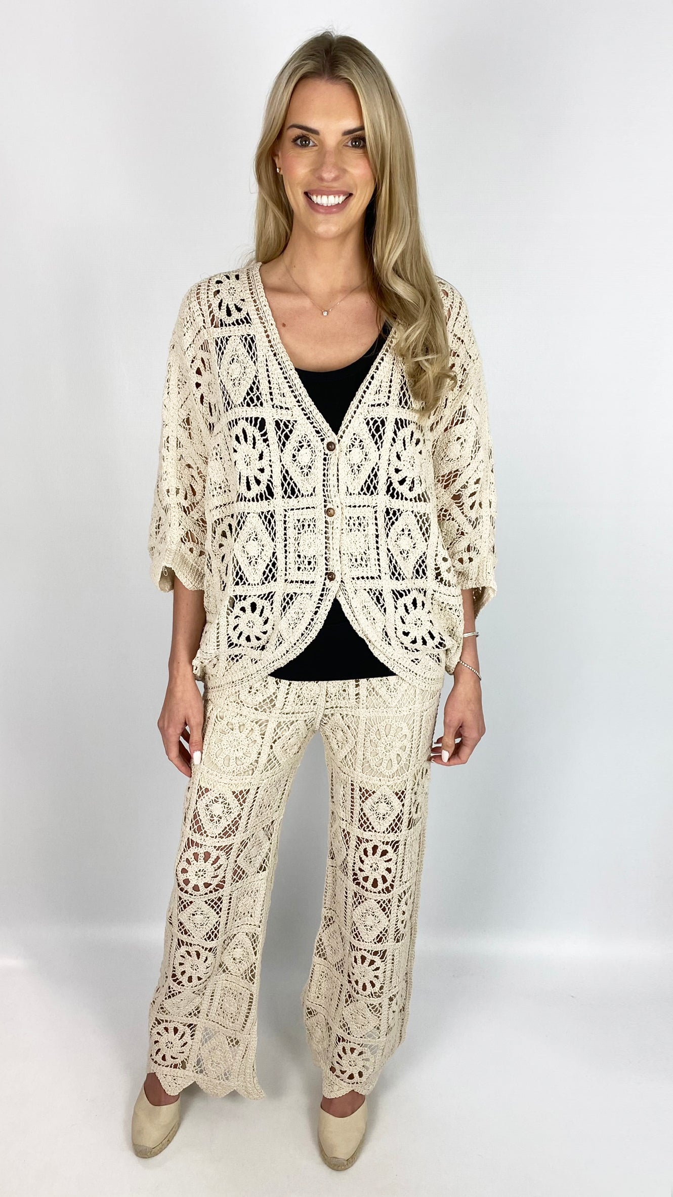 Crochet pattern loose cardigan | 2 Colours | last 1