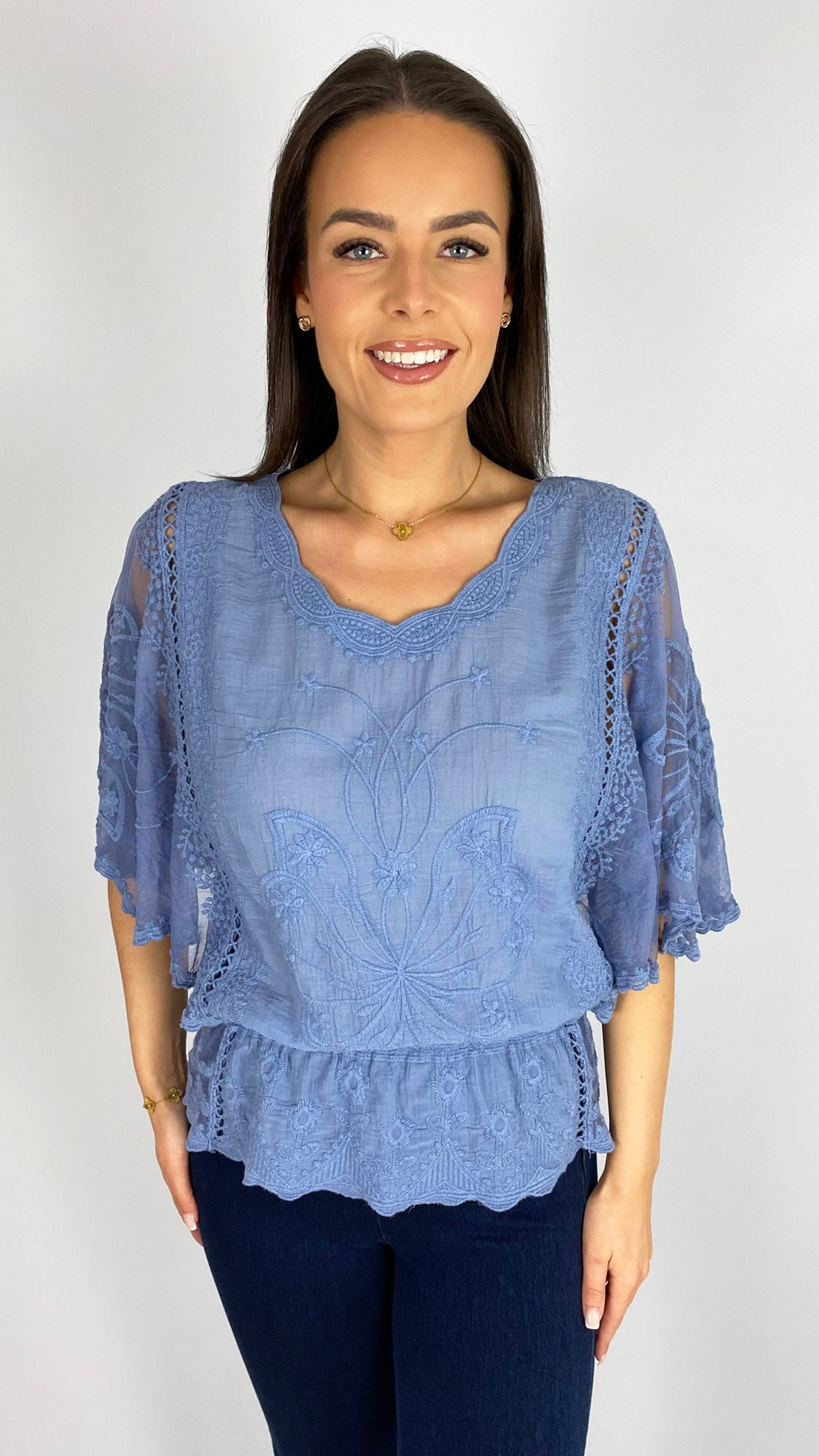 Crochet & lace butterfly top | 6 Colours | 2 new! Colours