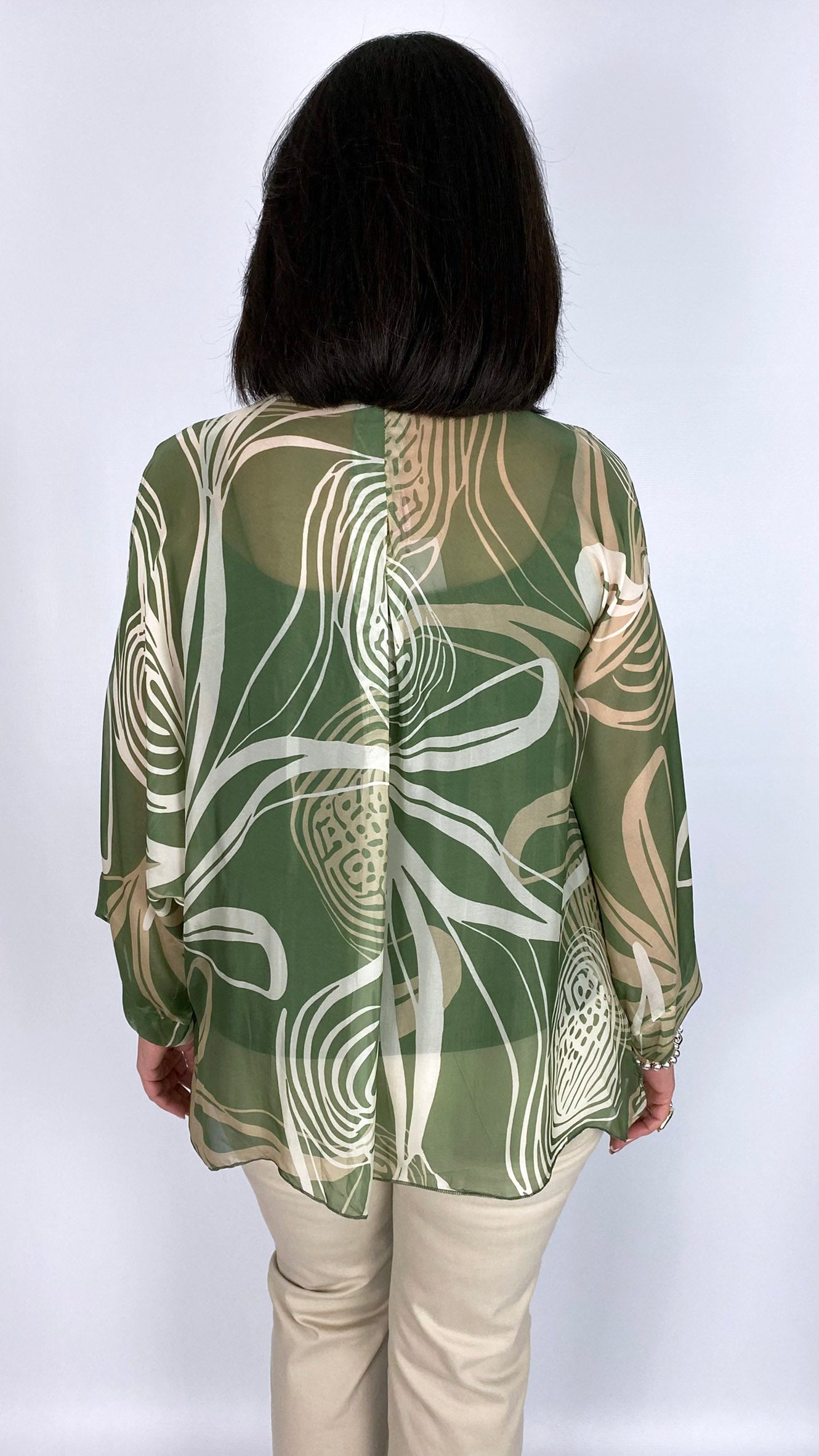 Silk print blouse & cami set | 2 Colours