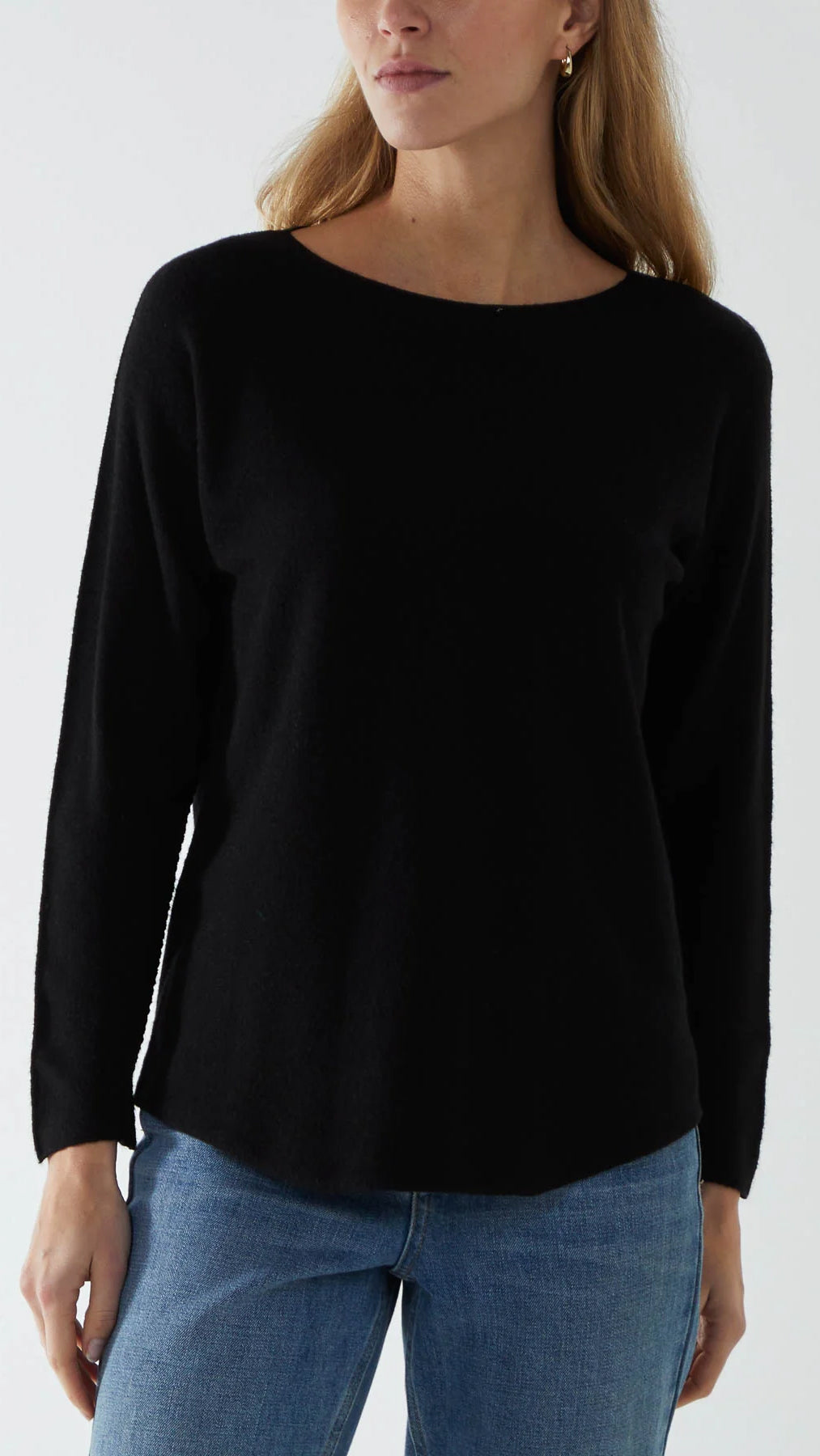 Essential curved hem slash neck jumper | 11 Colours | Bestseller!