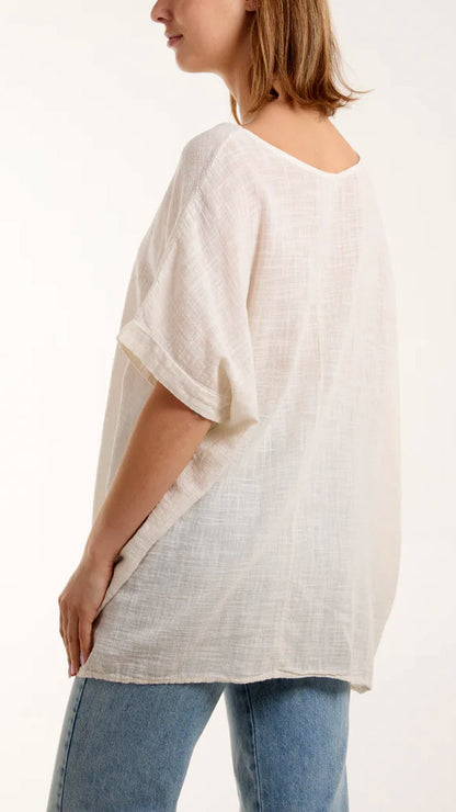 Cotton washed dipped side top (6 Colours) - last 1s