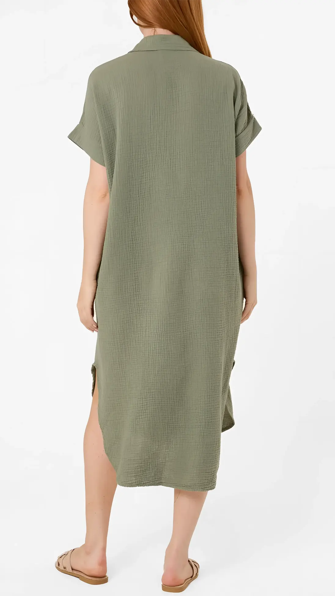 Neon embroidered buttonthrough collar dress | 5 Colours
