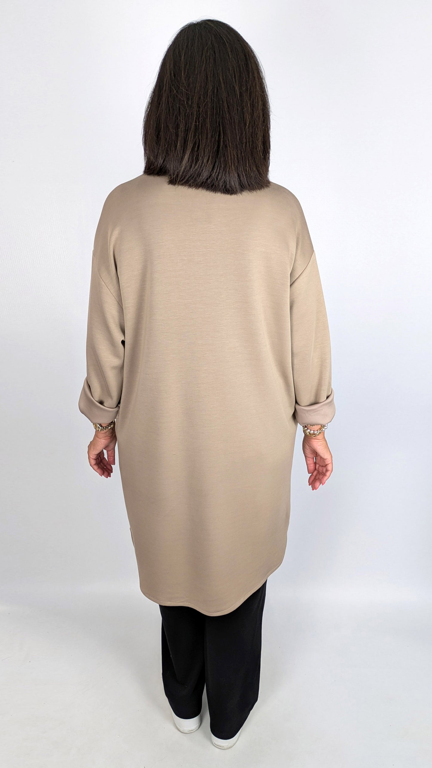 Silky soft button-through longline light jacket | 3 new! Colours