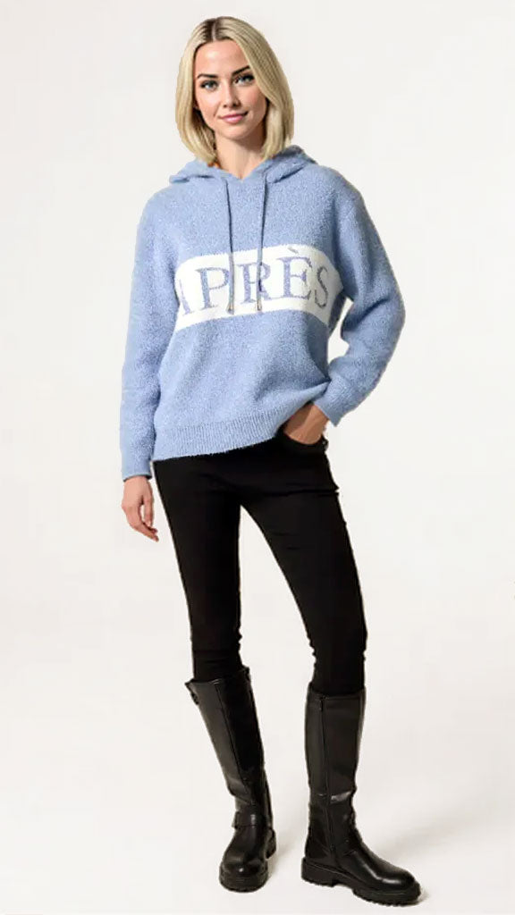 Brushed "Après" hooded jumper | 3 Colours