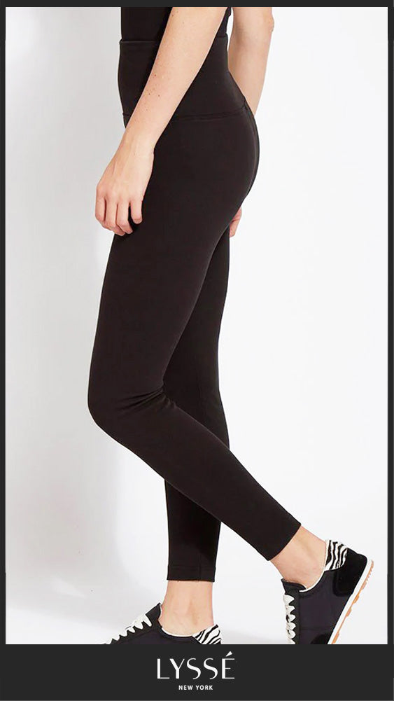 "6175" high-waist denim leggings | Black | by Lysse NY | AW25/6
