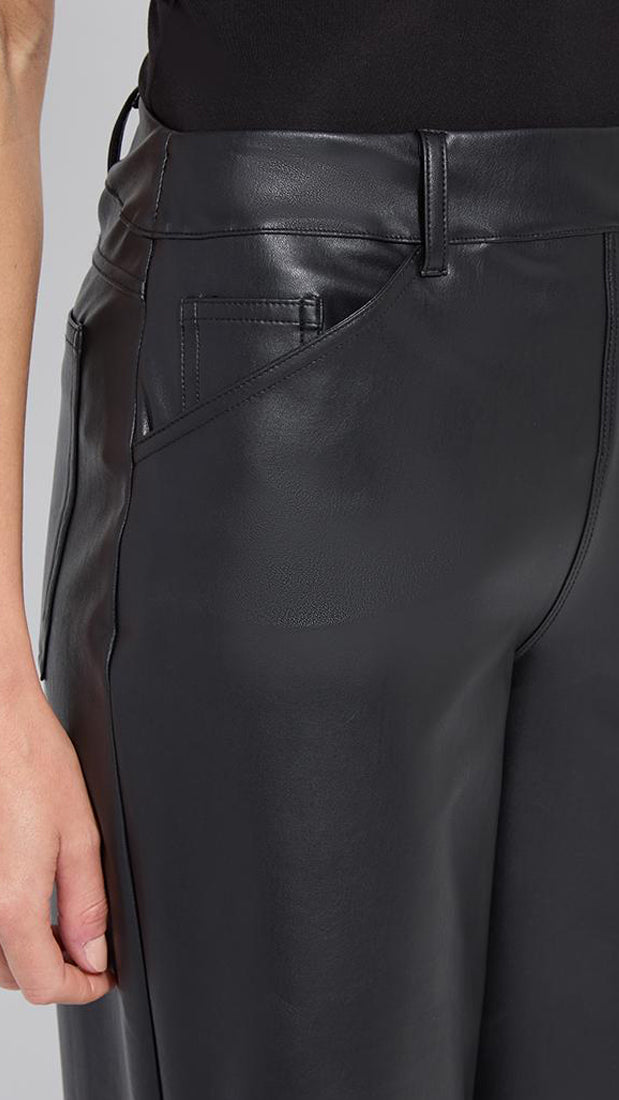 Vegan leather wide leg pants | Black | by Lysse NY | new! AW25 | limited!