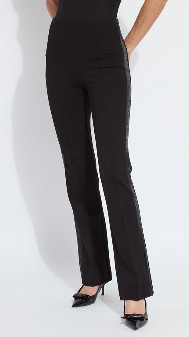 Sequin embellished ponte pull-on pants | Black | by Lysse NY | new! AW25