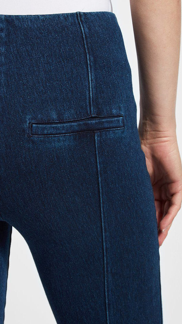 Pull-on seamed trouser denim | Indigo | by Lysse NY | AW26