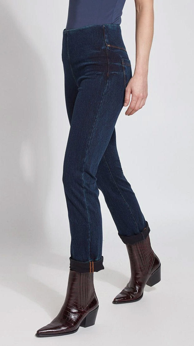 Boyfriend Cuffed Denim Jeans | Indigo | by Lysse NY | last 1s