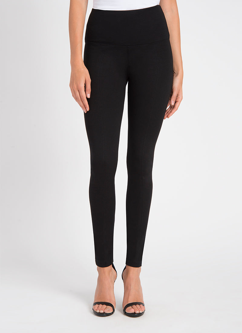 Signature ponte centre-seam leggings | Black | by Lysse NY | AW25/6