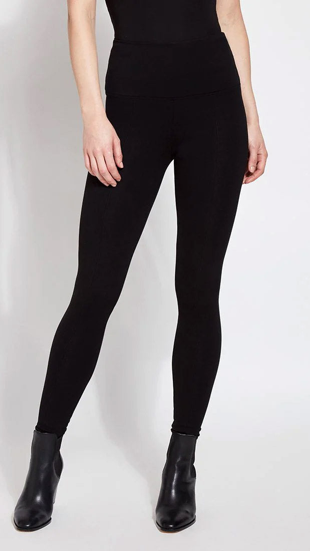 Signature ponte centre-seam leggings | Black | by Lysse NY | AW25/6