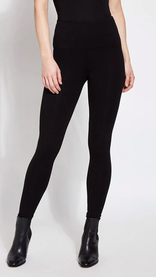 Signature ponte centre-seam leggings | Black | by Lysse NY | AW25/6