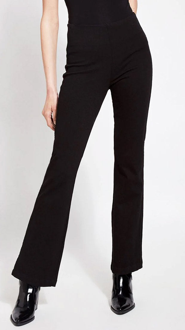 Bootcut denim leggings | Black | by Lysse NY | AW25/6
