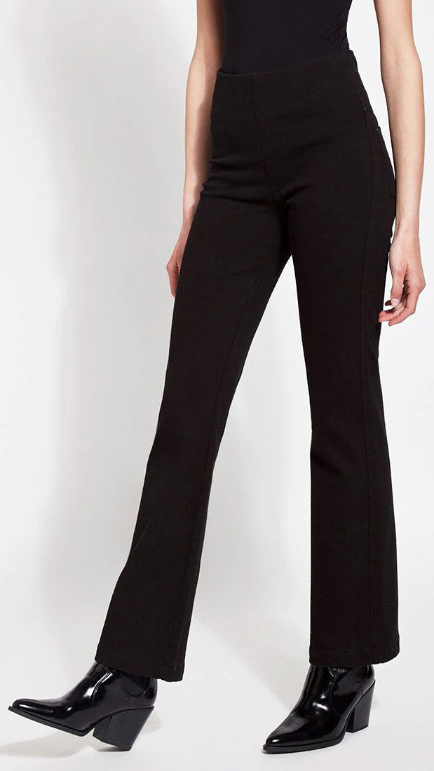 Bootcut denim leggings | Black | by Lysse NY | AW25/6