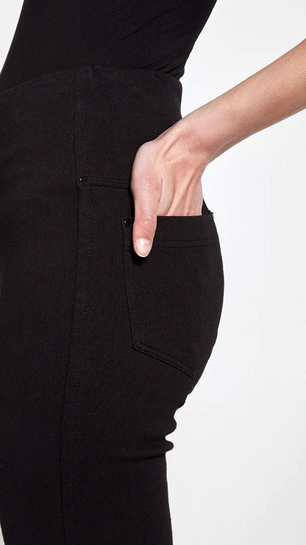 Bootcut denim leggings | Black | by Lysse NY | AW25/6