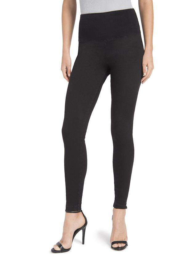 "6175" high-waist denim leggings | Black | by Lysse NY | AW25/6