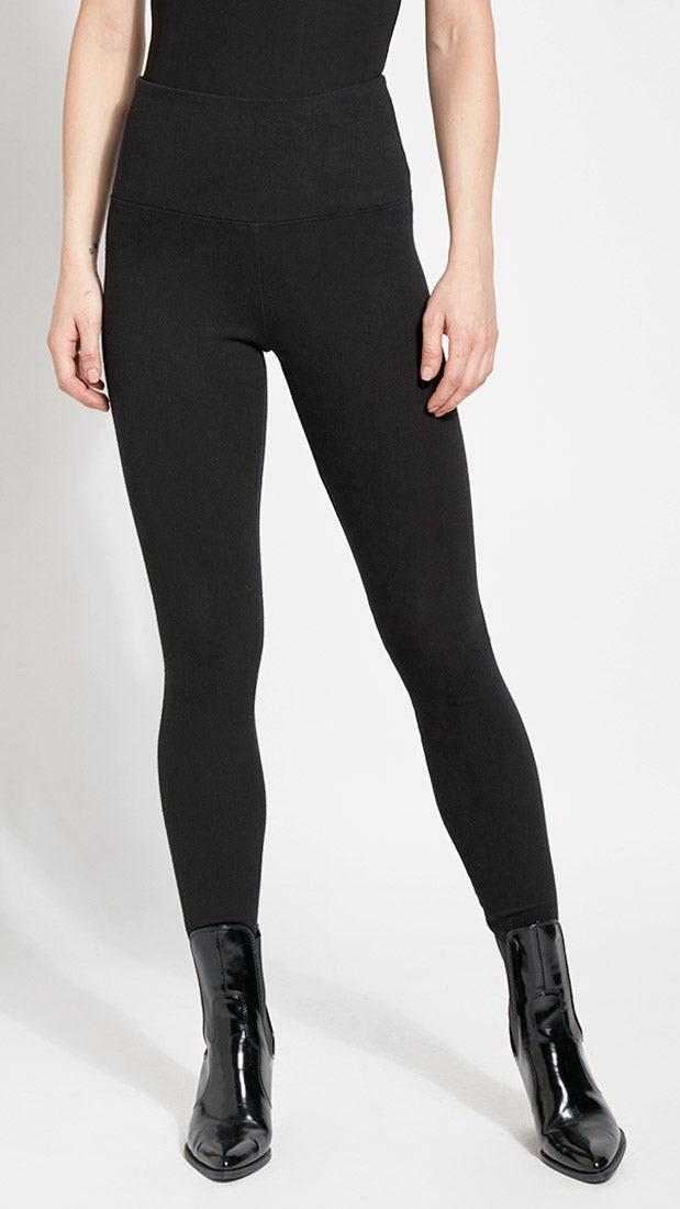 High-waist Denim 6175 Lysse Leggings (Black)