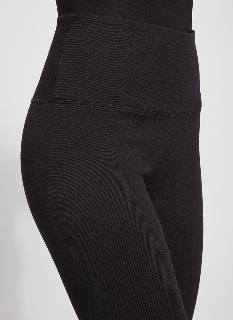 "6175" high-waist denim leggings | Black | by Lysse NY | AW25/6