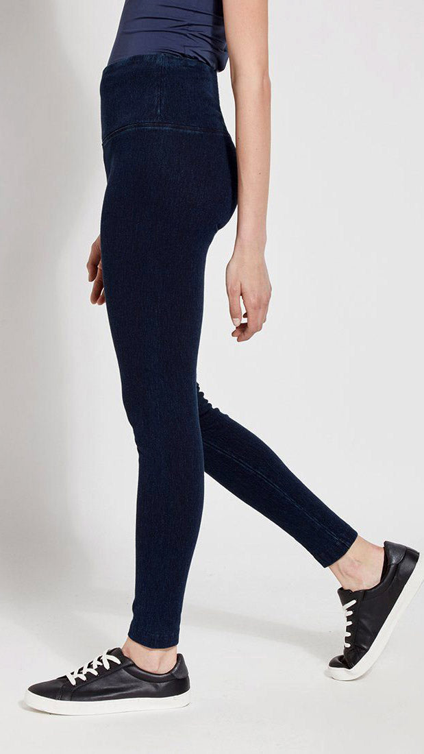 High-waist Denim 6175 Lysse Leggings (Indigo)