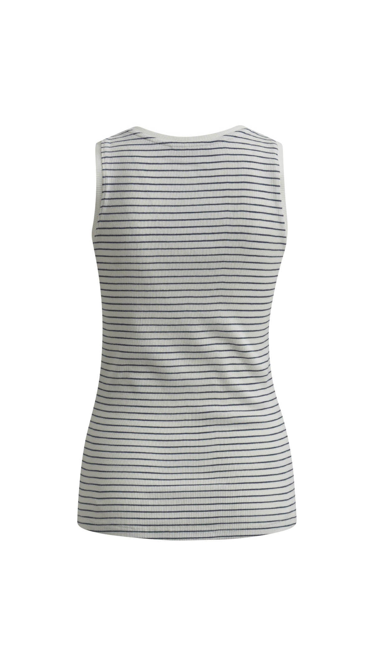 Anagram ribbed striped top | Marine | by Smith & Soul