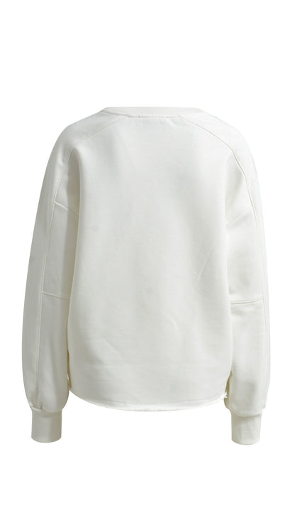 Sweatshirt embellished | Off-white | by Smith & Soul