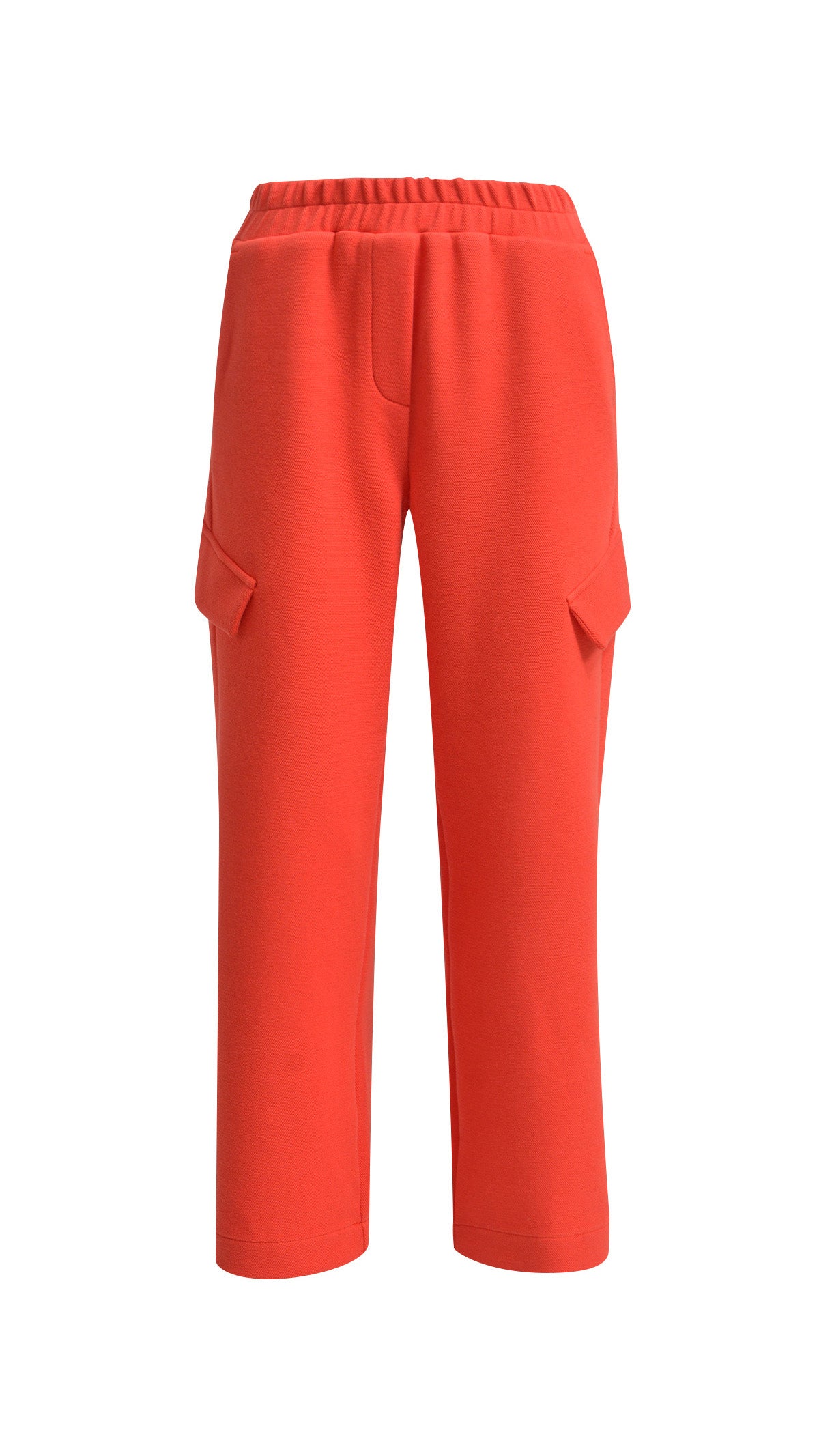 Structured interlock pants | Fire red | by Smith & Soul