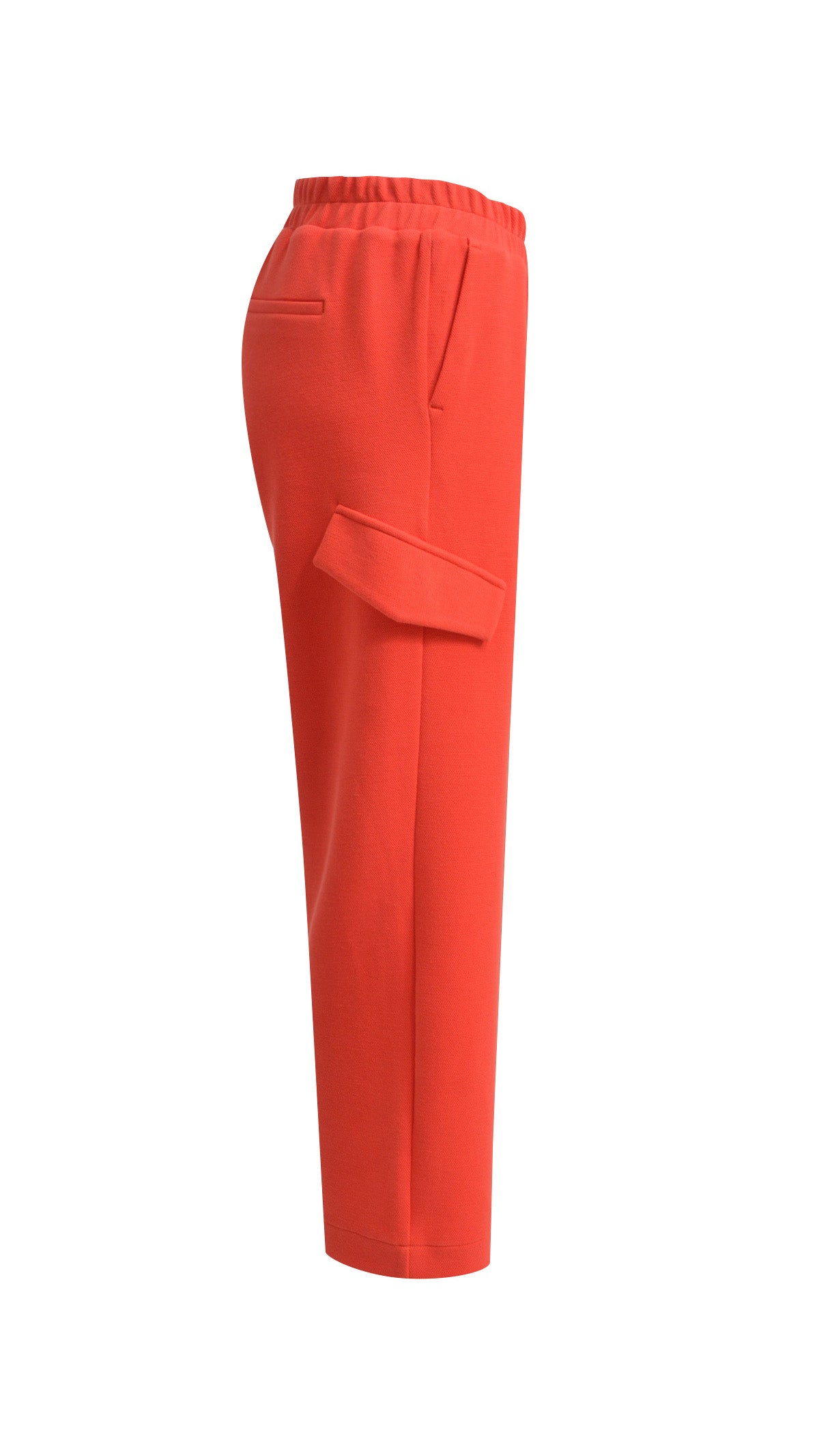 Structured interlock pants | Fire red | by Smith & Soul