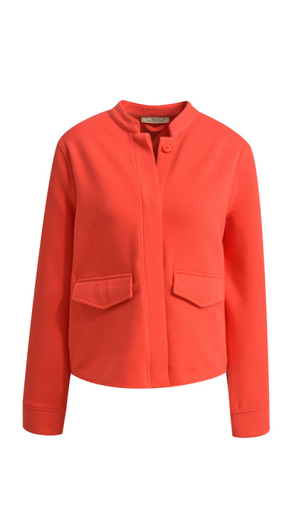 Structured interlock jacket | Fire red | by Smith & Soul