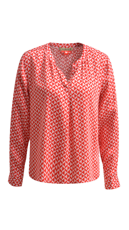 New Vince blouse | Rosé print | by Smith & Soul