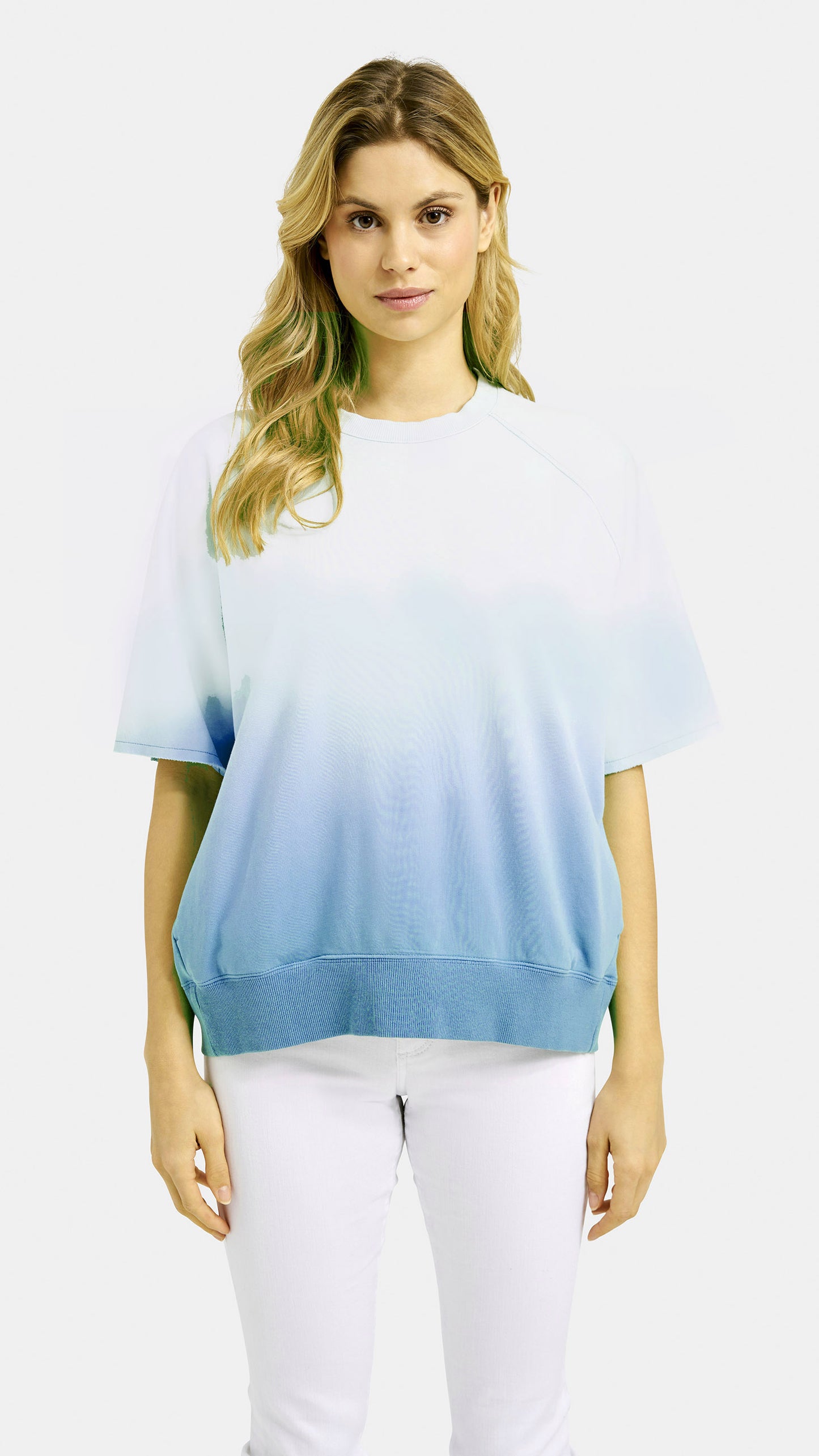 Shortsleeve Sweatshirt Dip Dye | 2 Colours | by Smith & Soul