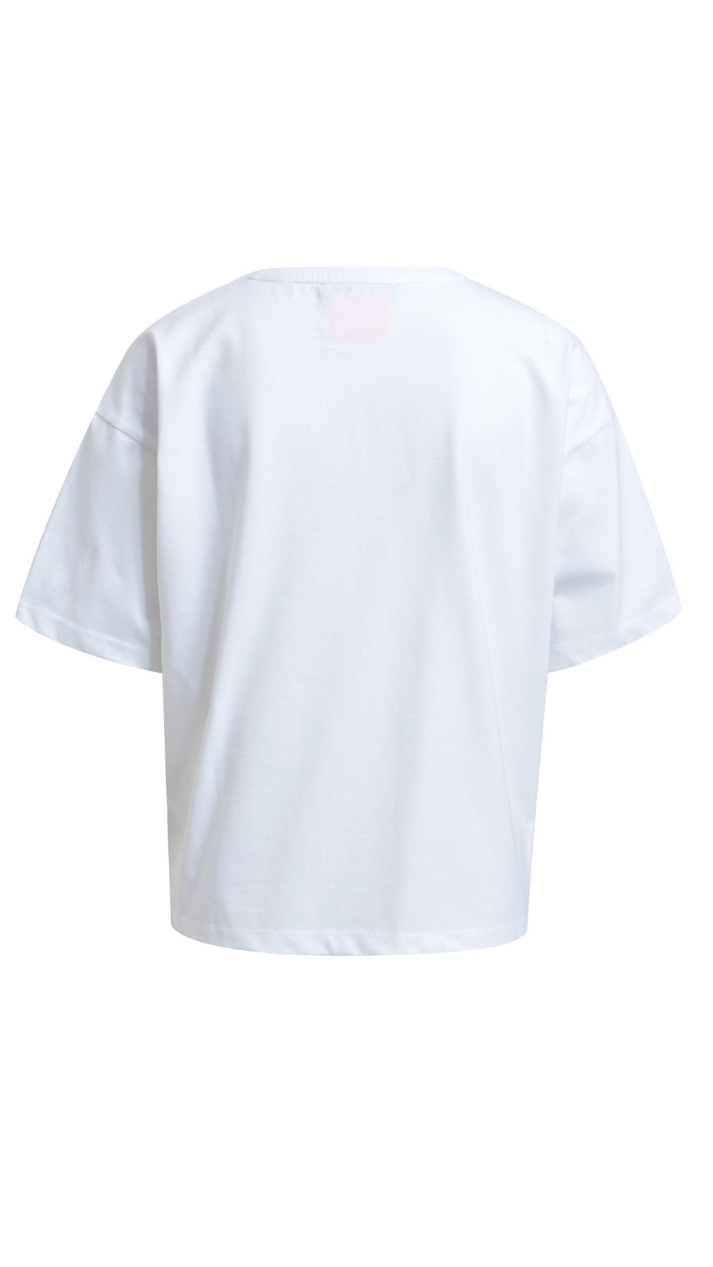 'St Barth' stitched cotton t-shirt| White | by Smith & Soul
